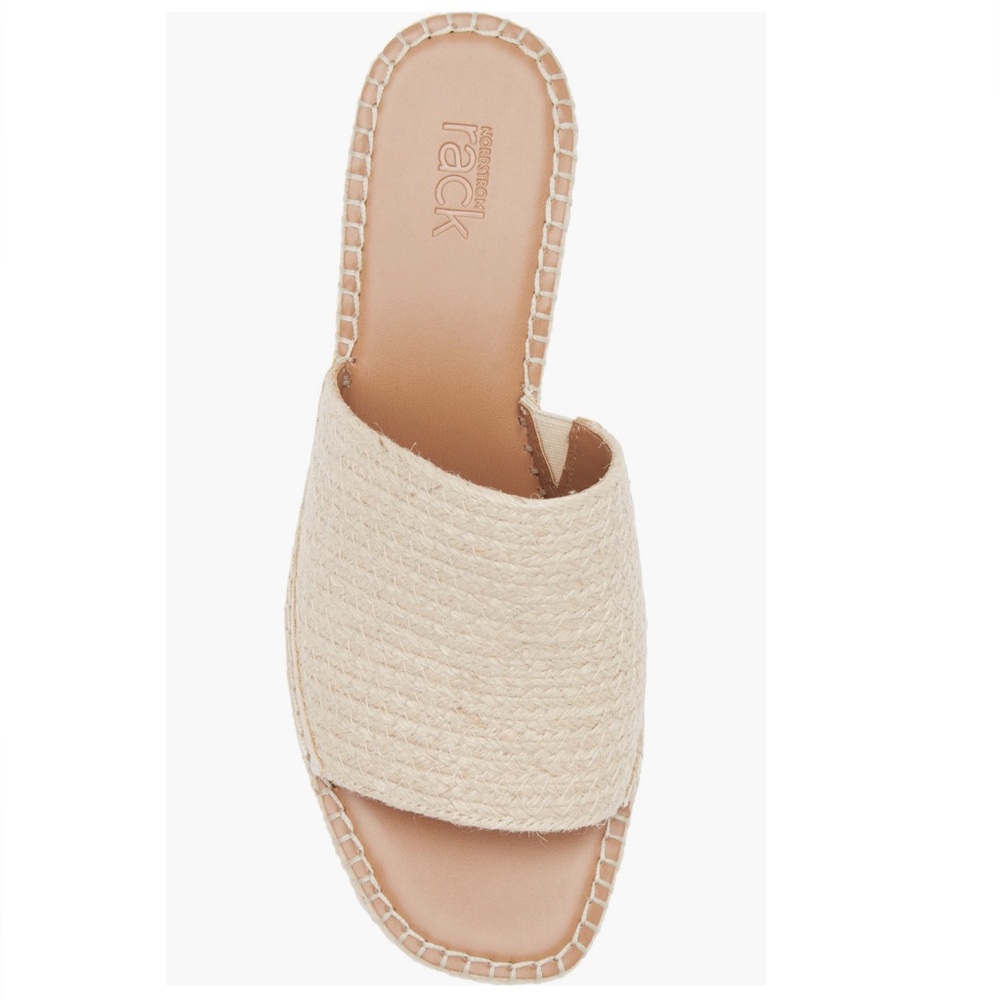 Rack Collection Women's Cream Wedge Slide Sandal